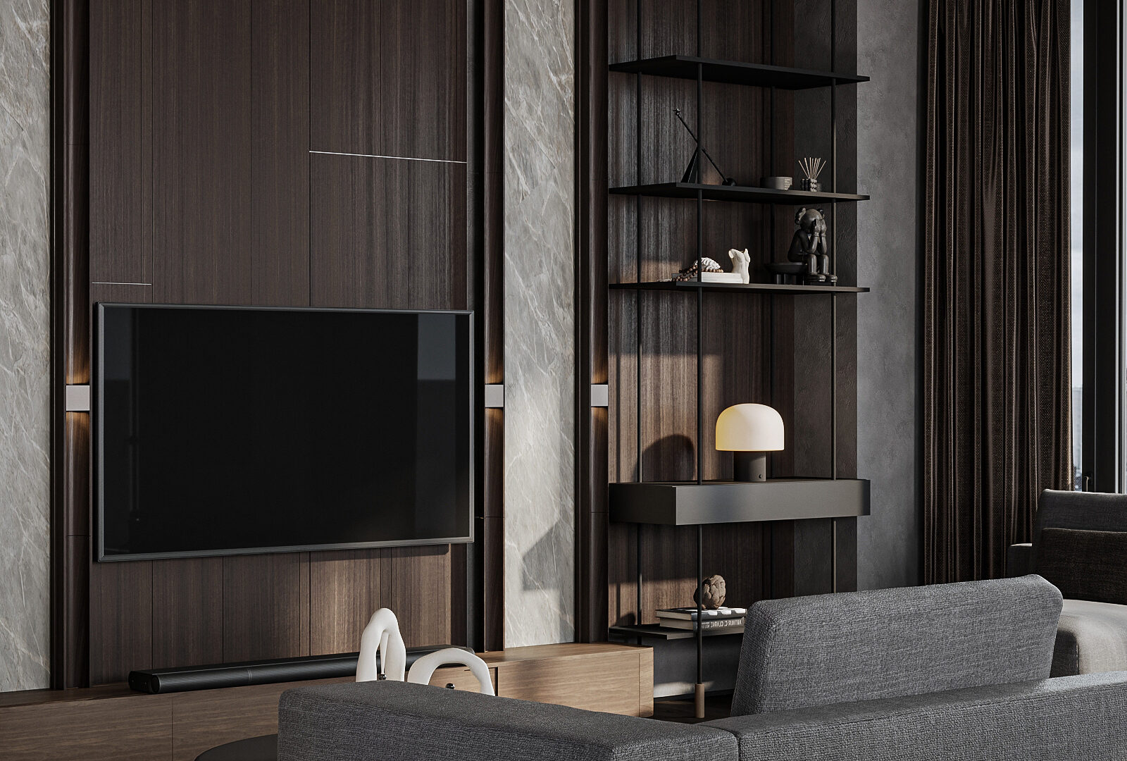ЖК High Life, 155 м² — дизайн интерьера, квартира, Москва