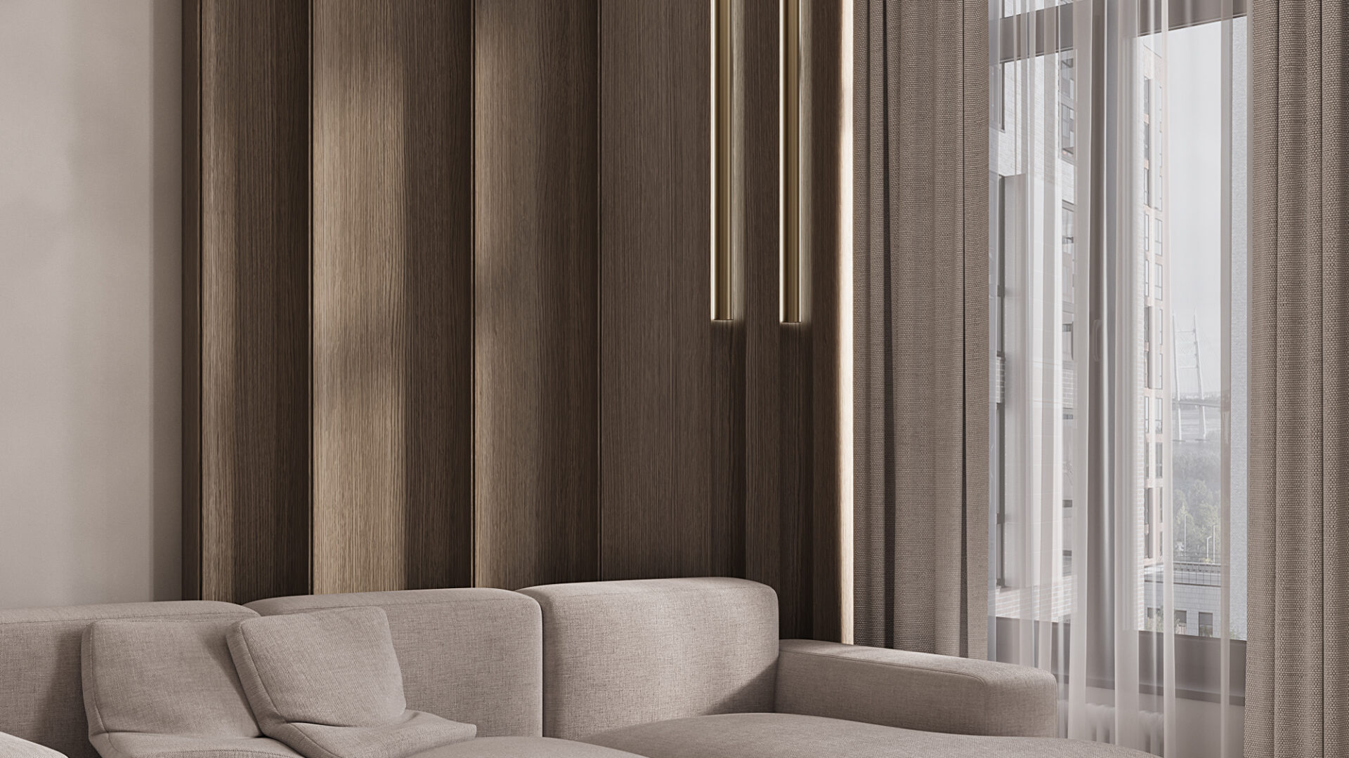 West Garden, 100 м² — дизайн интерьера, квартира, Москва