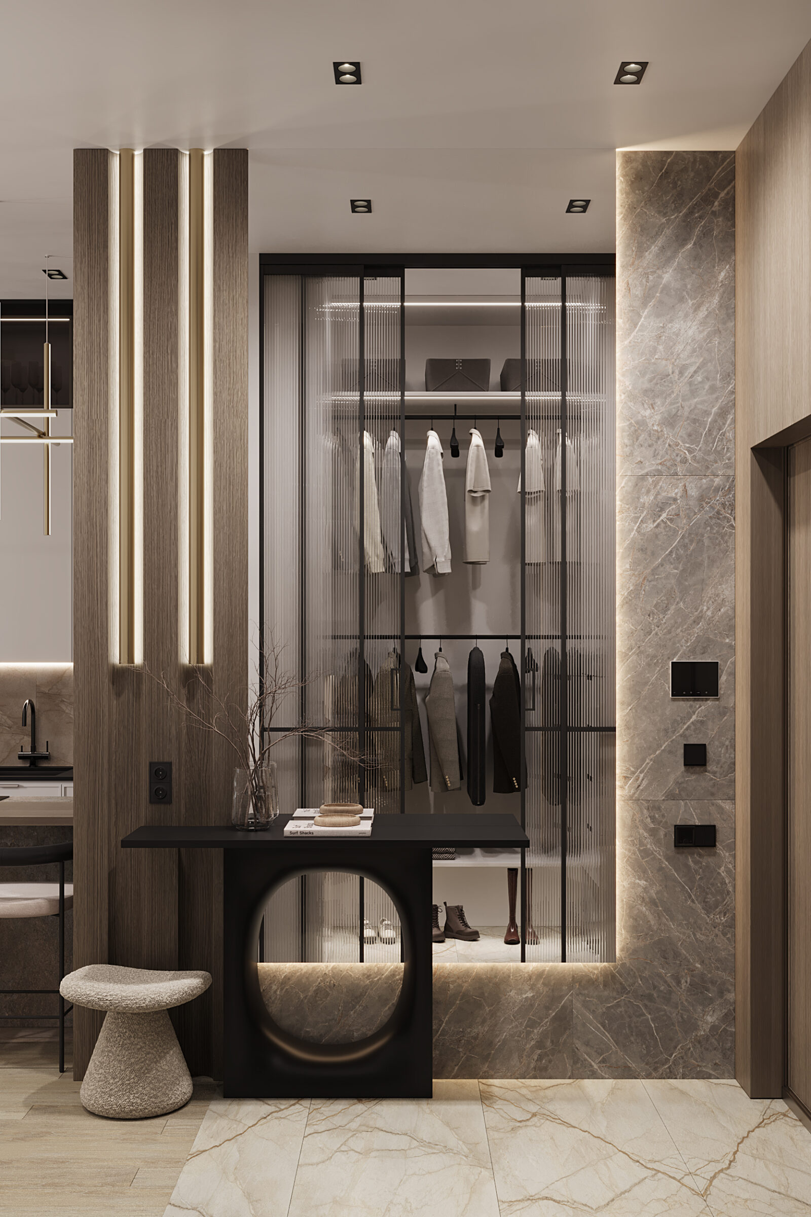 West Garden, 100 м² — дизайн интерьера, квартира, Москва, фото 1