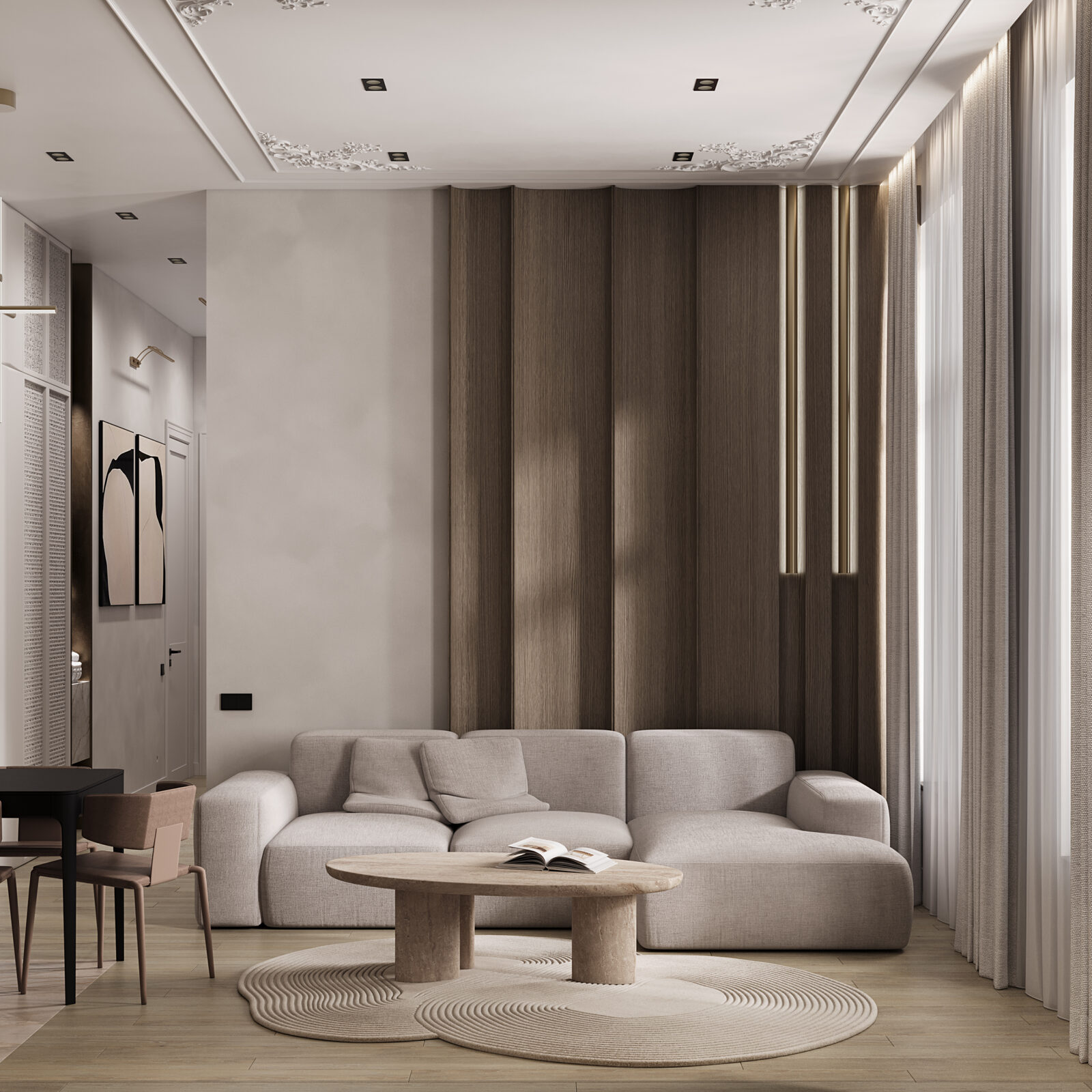West Garden, 100 м² — дизайн интерьера, квартира, Москва, фото 6