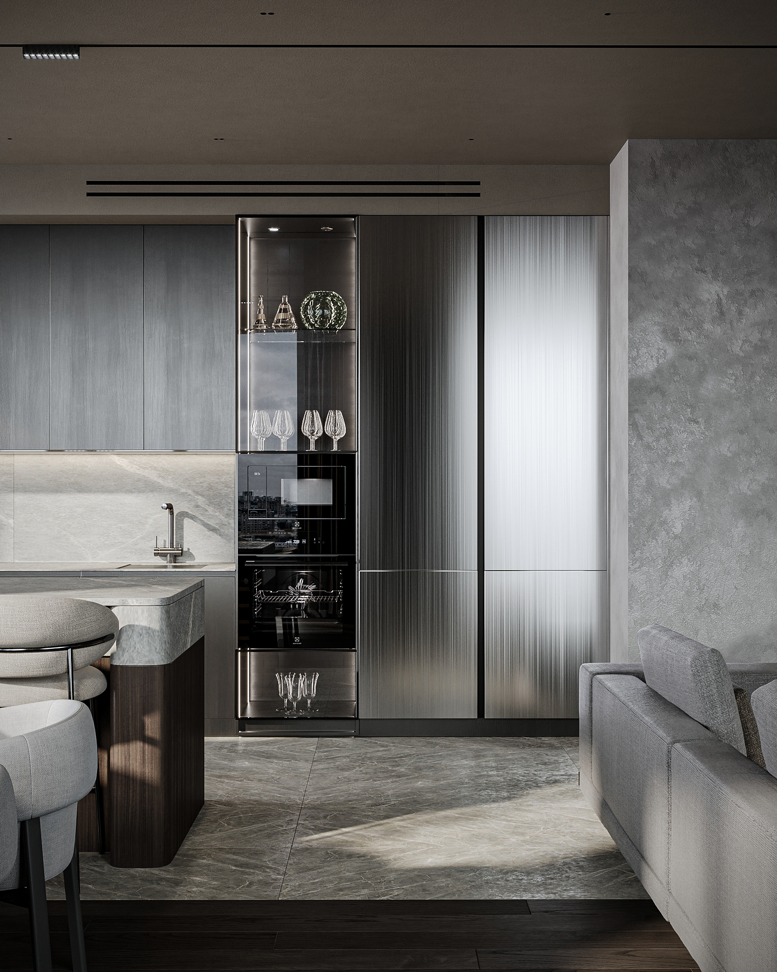 ЖК High Life, 155 м² — дизайн интерьера, квартира, Москва, фото 5