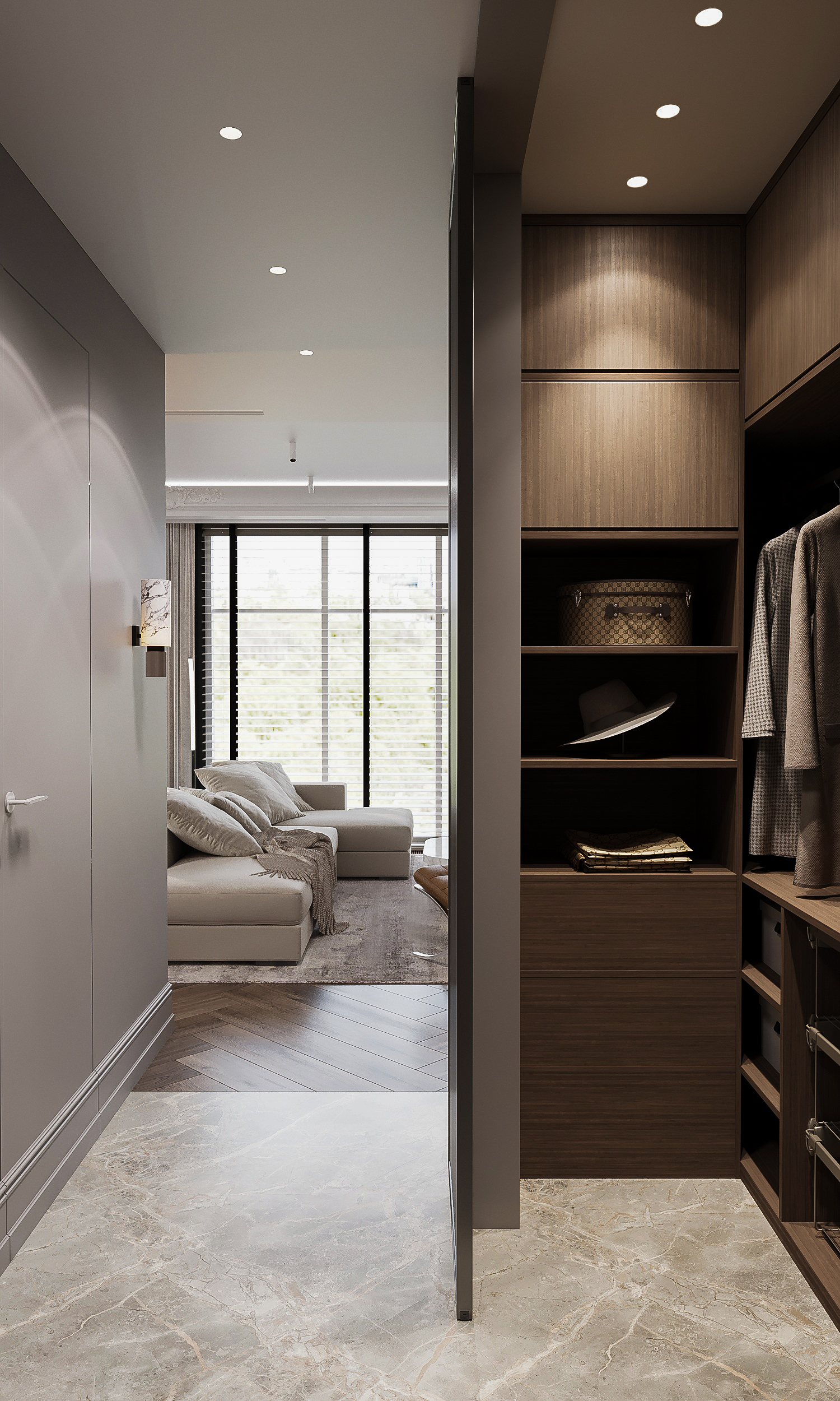 ЖК Life-Кутузовский — дизайн интерьера, квартира, Москва, фото 7