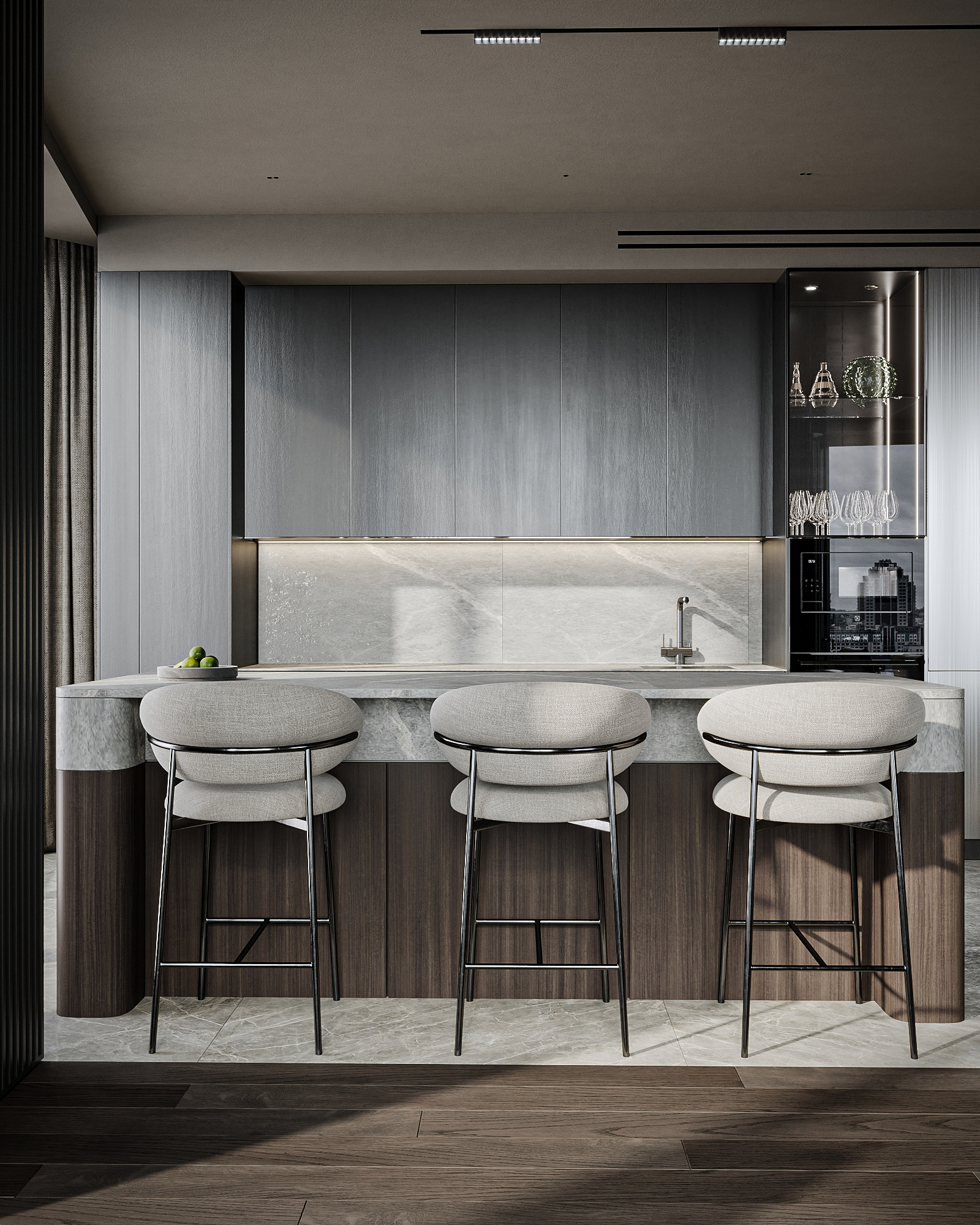 ЖК High Life, 155 м² — дизайн интерьера, квартира, Москва, фото 6