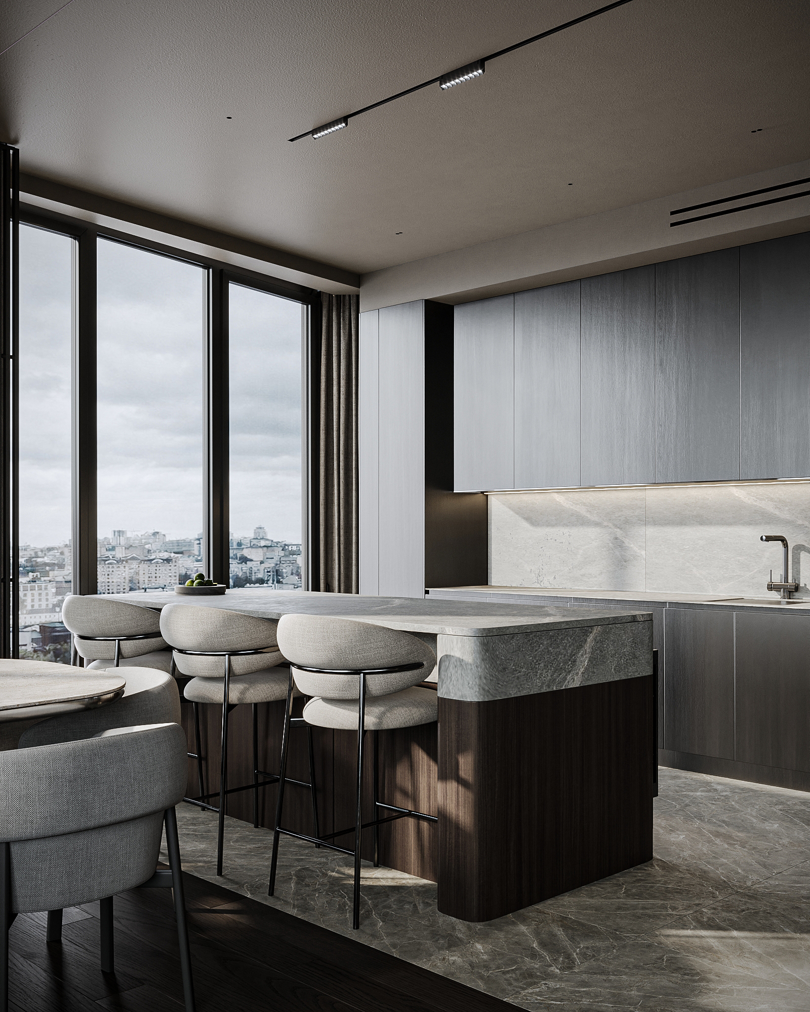 ЖК High Life, 155 м² — дизайн интерьера, квартира, Москва, фото 7