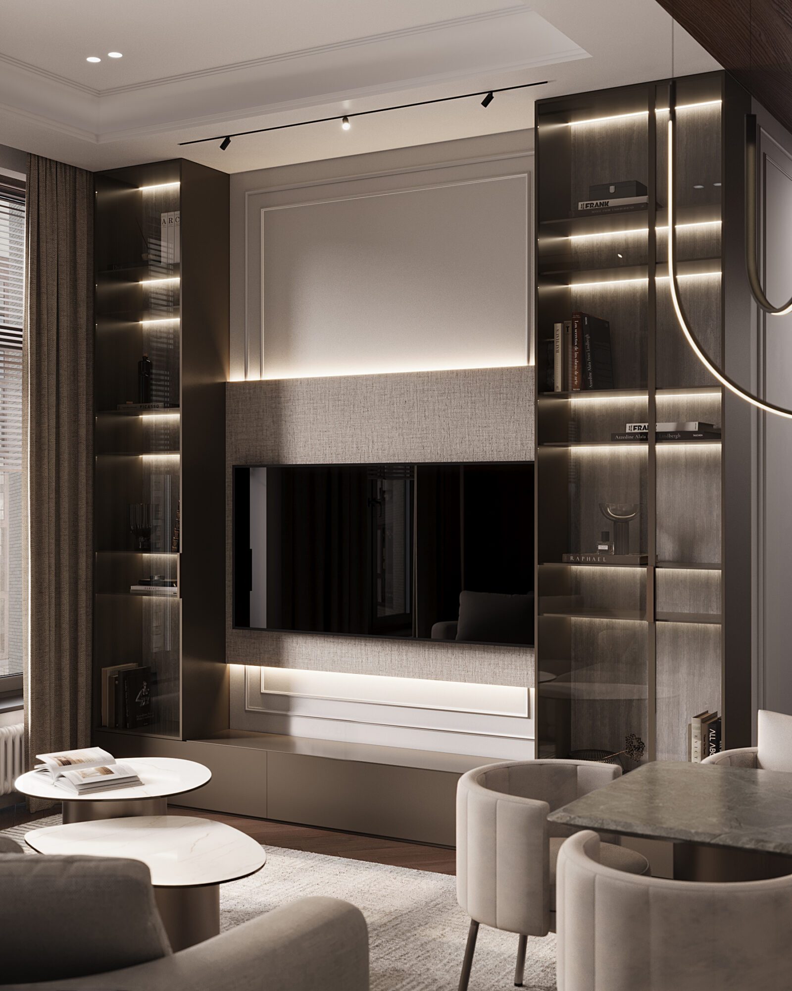 West Garden, 105 м² — дизайн интерьера, квартира, Москва, фото 9