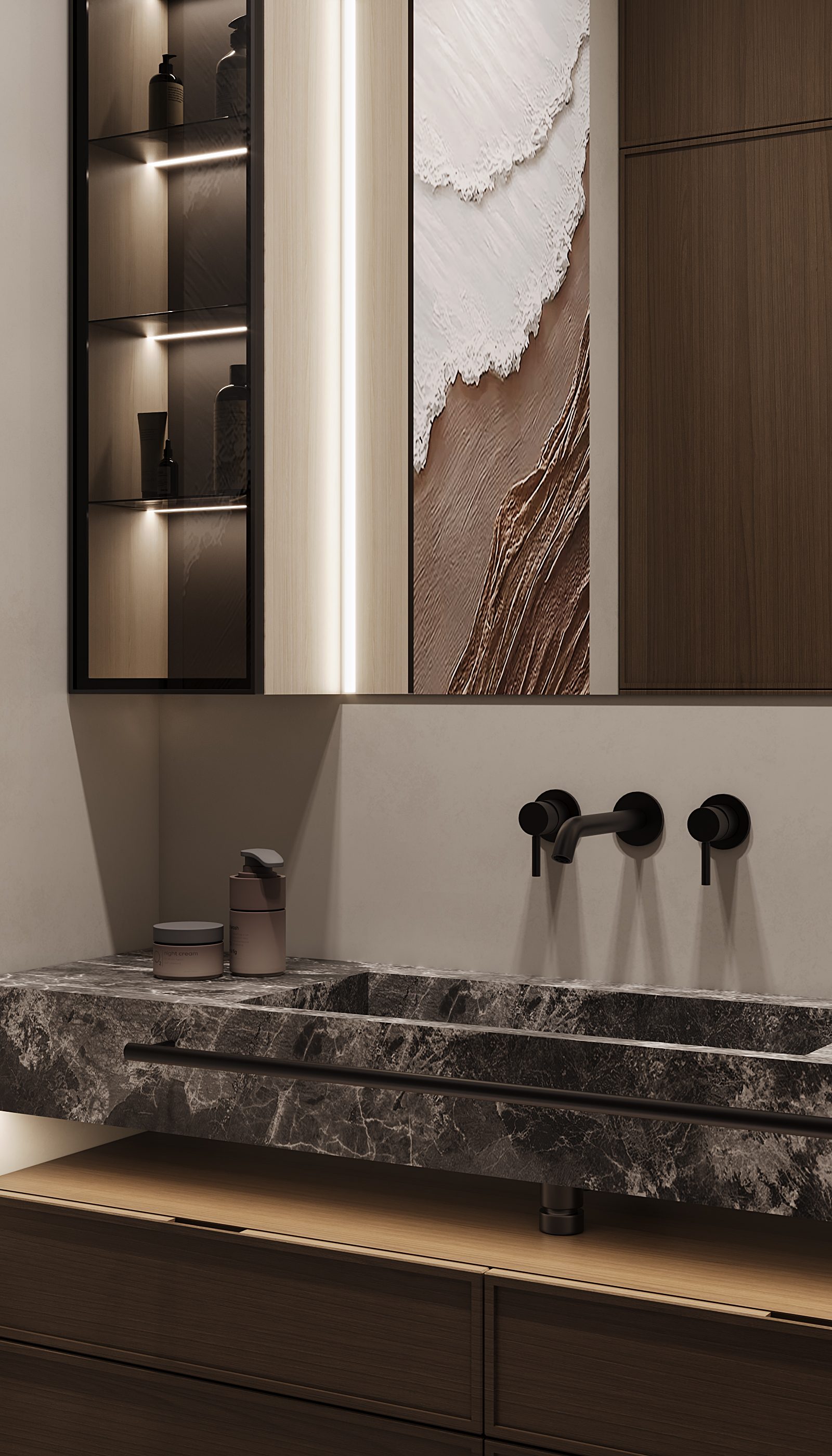 West Garden, 100 м² — дизайн интерьера, квартира, Москва, фото 9