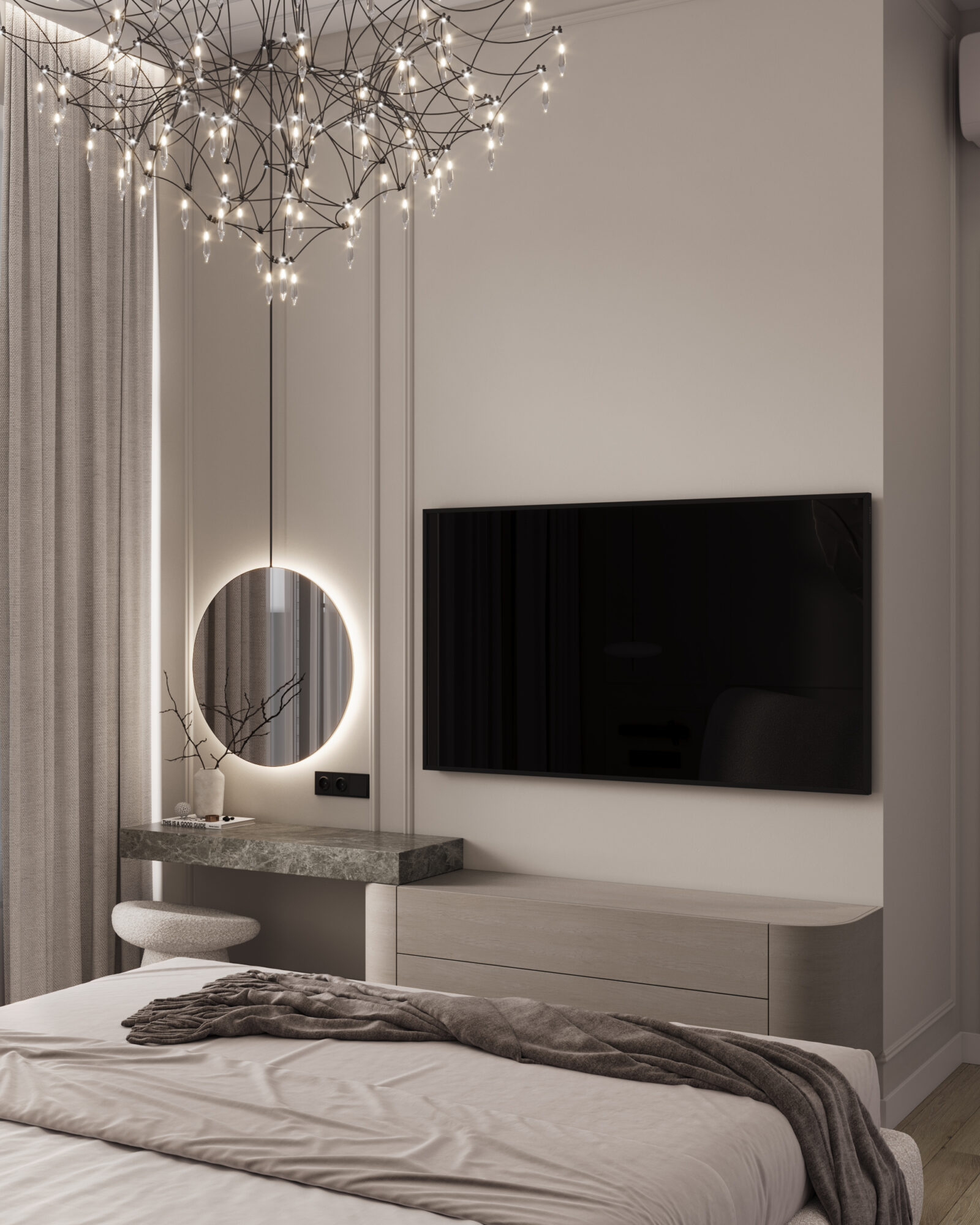 West Garden, 100 м² — дизайн интерьера, квартира, Москва, фото 13