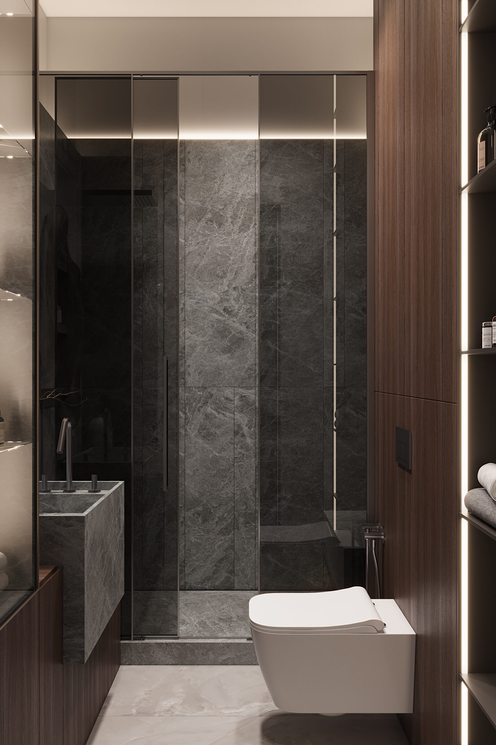 West Garden, 105 м² — дизайн интерьера, квартира, Москва, фото 15