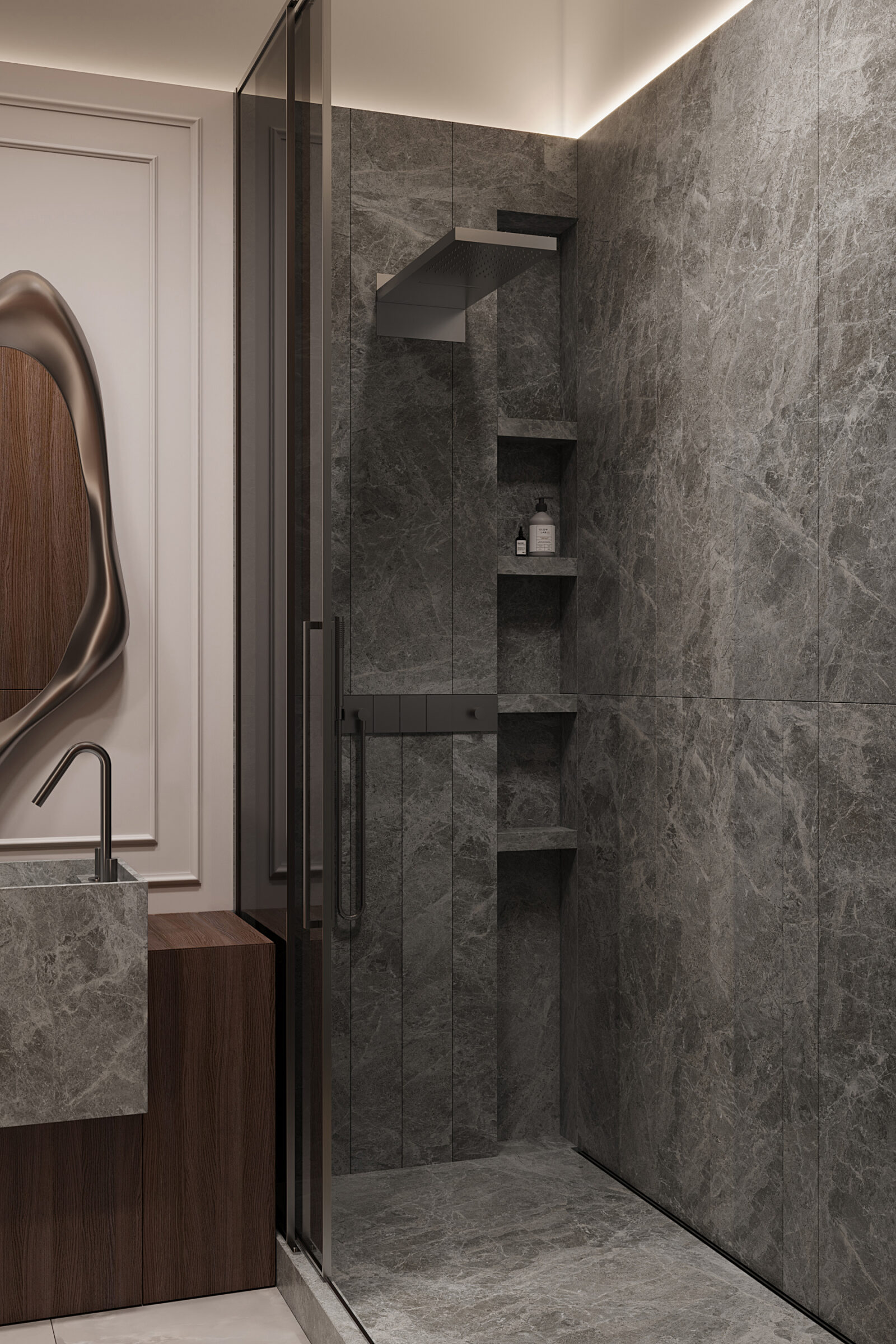West Garden, 105 м² — дизайн интерьера, квартира, Москва, фото 16