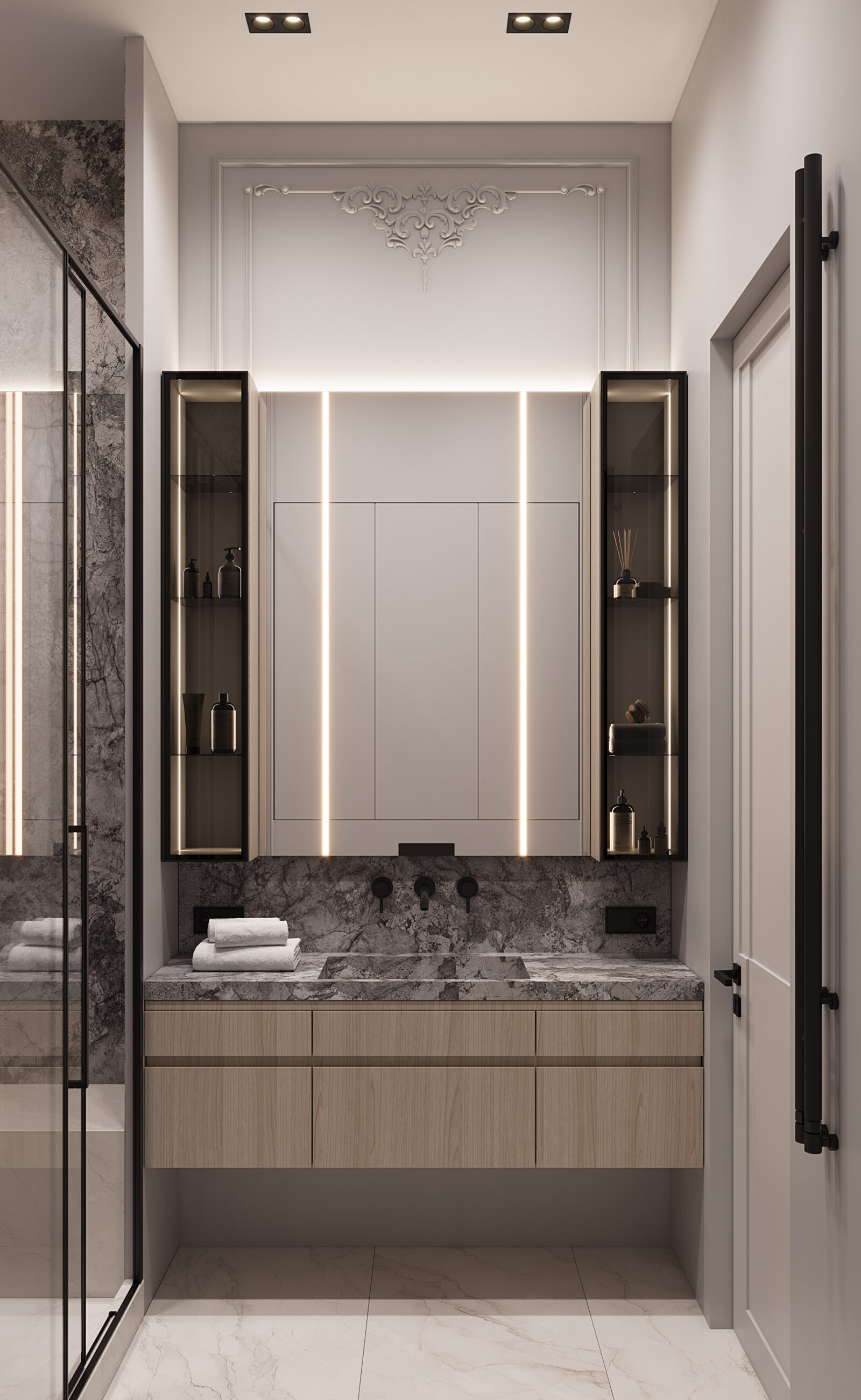 West Garden, 100 м² — дизайн интерьера, квартира, Москва, фото 17