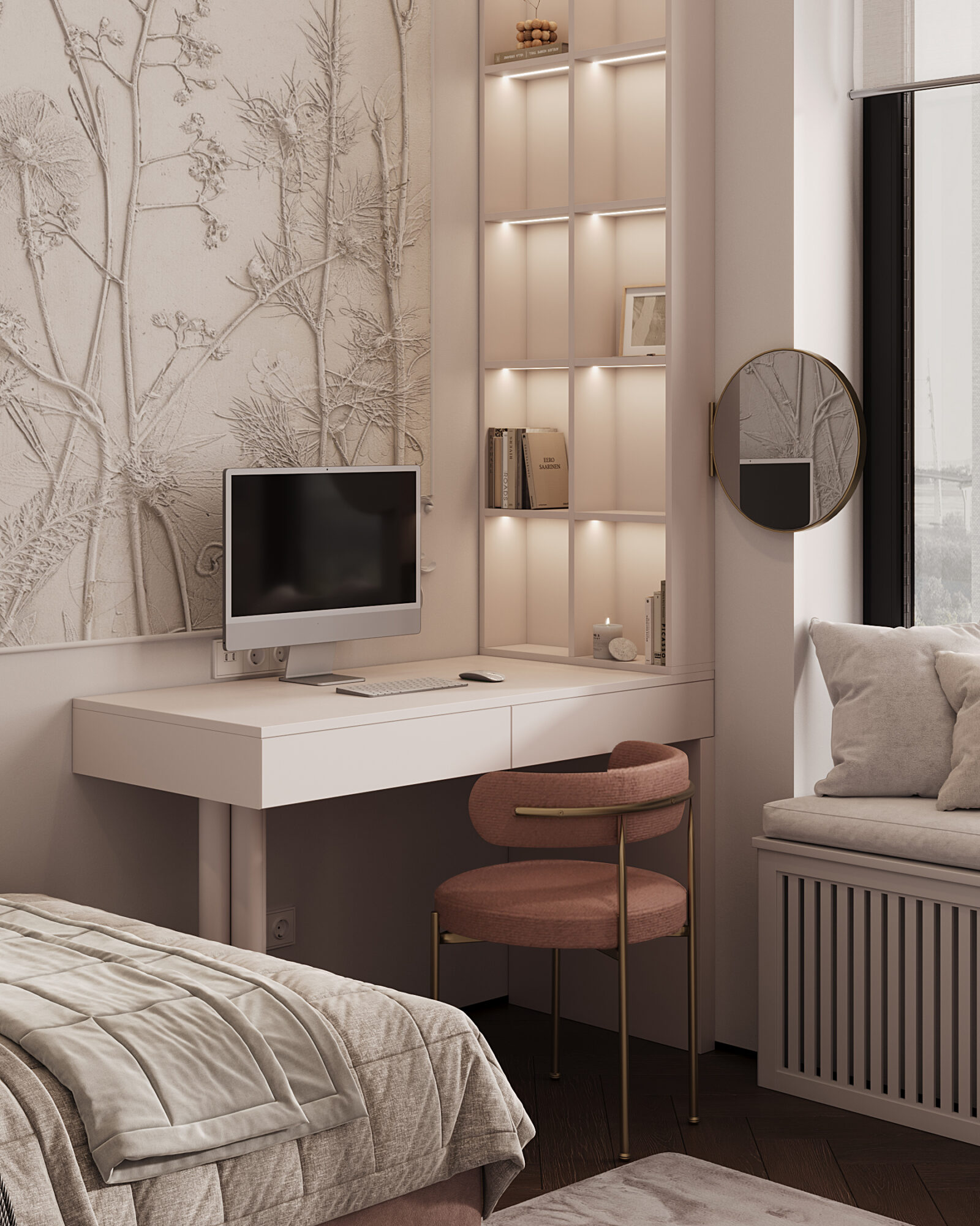 West Garden, 105 м² — дизайн интерьера, квартира, Москва, фото 21