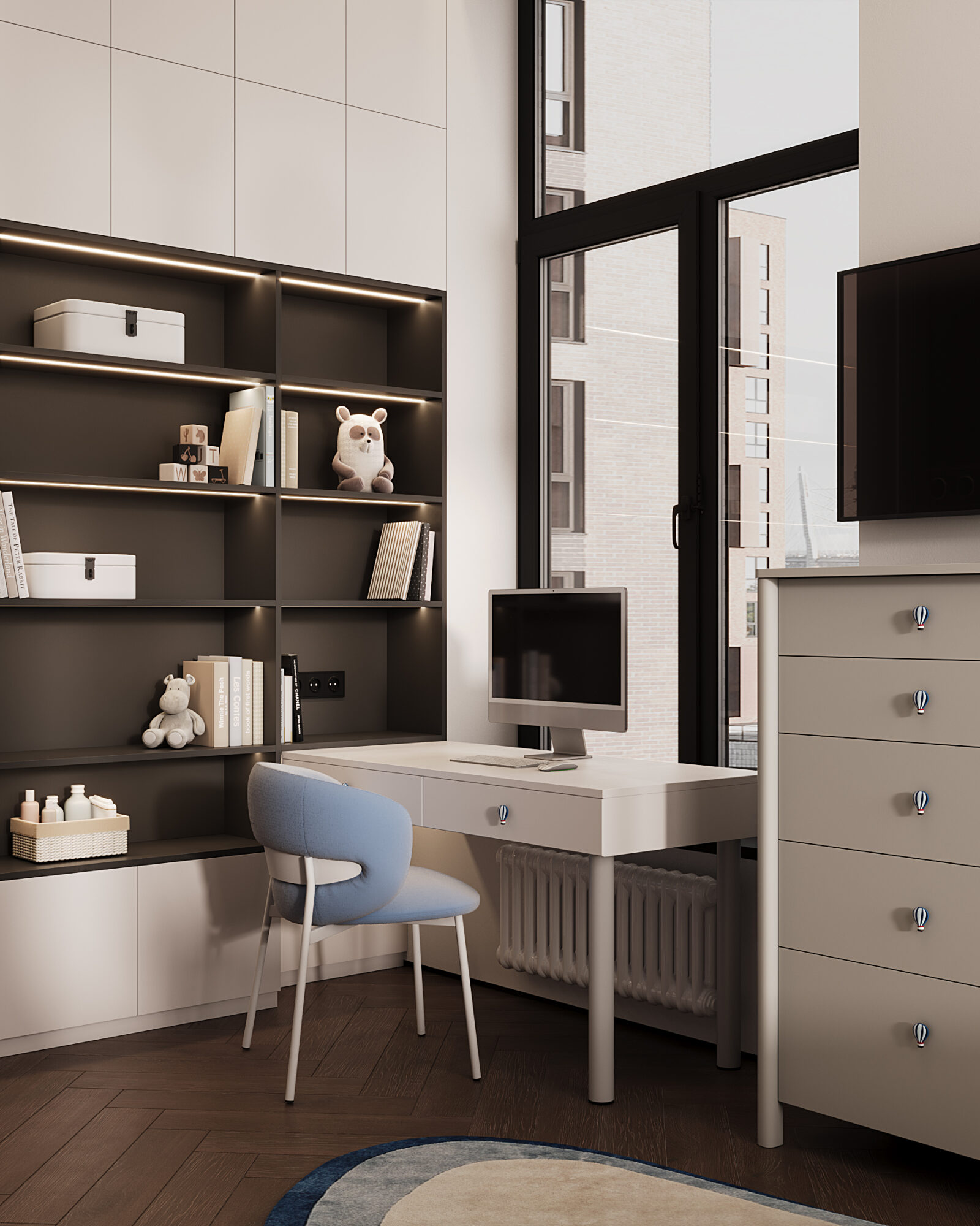 West Garden, 105 м² — дизайн интерьера, квартира, Москва, фото 24
