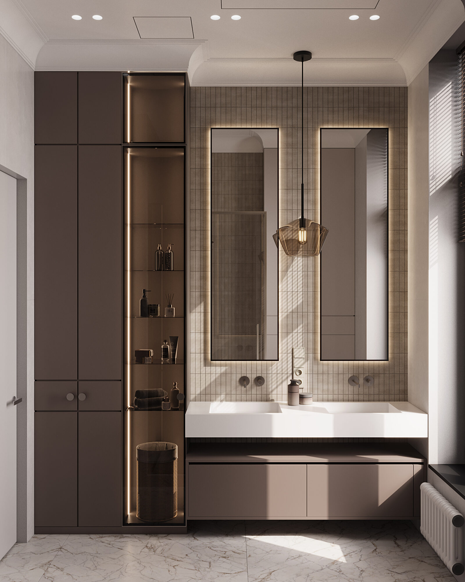 West Garden, 105 м² — дизайн интерьера, квартира, Москва, фото 25