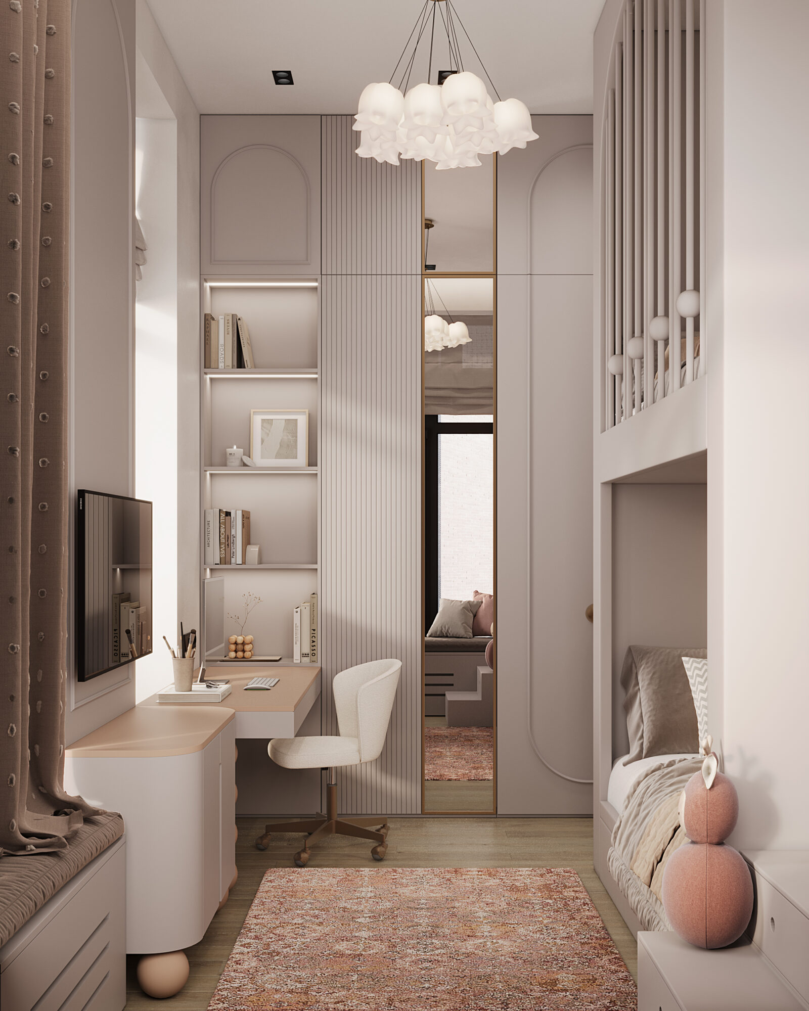 West Garden, 100 м² — дизайн интерьера, квартира, Москва, фото 27
