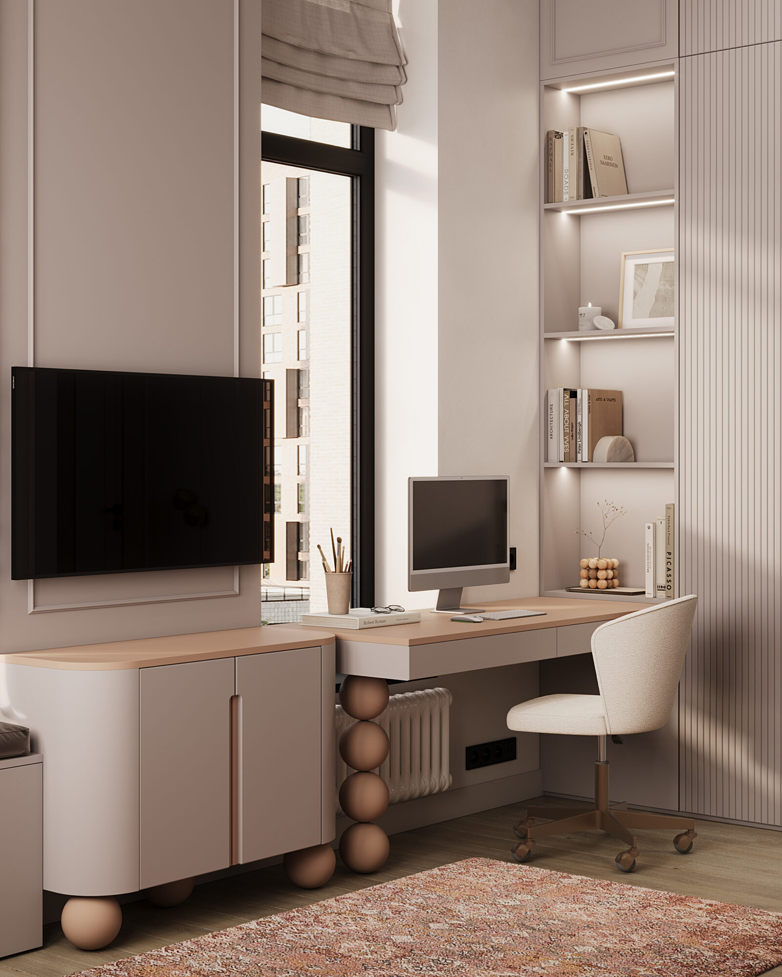 West Garden, 100 м² — дизайн интерьера, квартира, Москва, фото 28