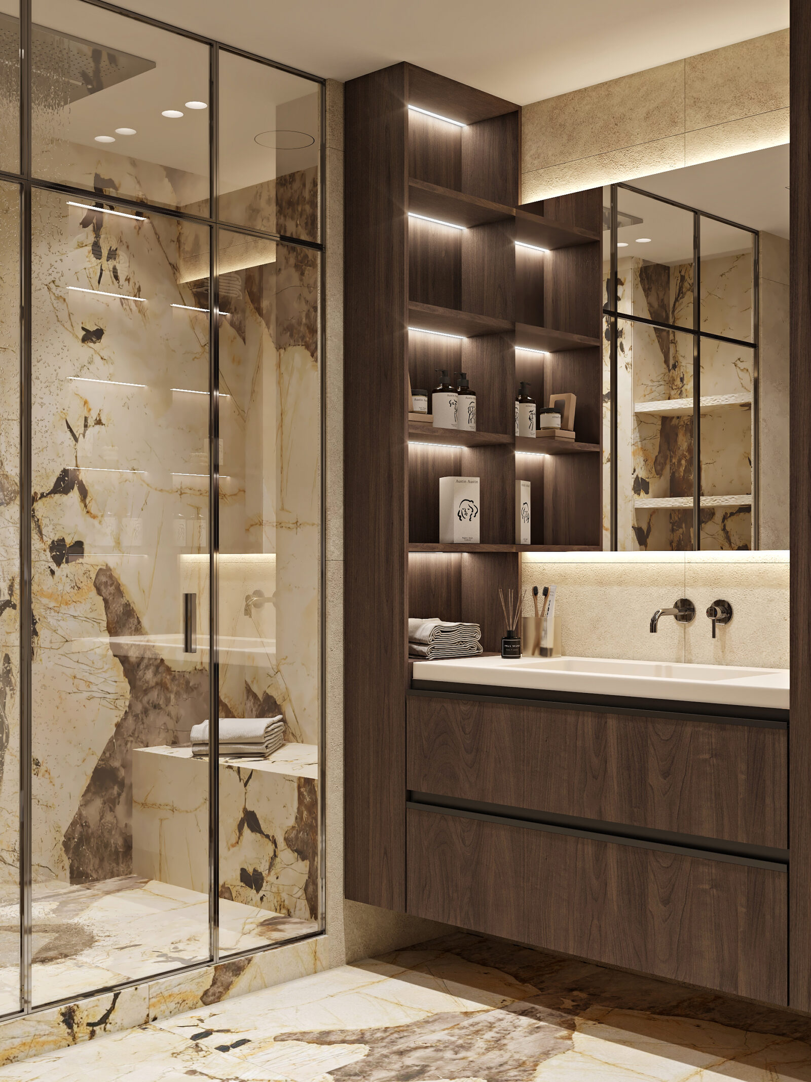 ЖК High Life, 147 м² — дизайн интерьера, квартира, Москва, фото 18