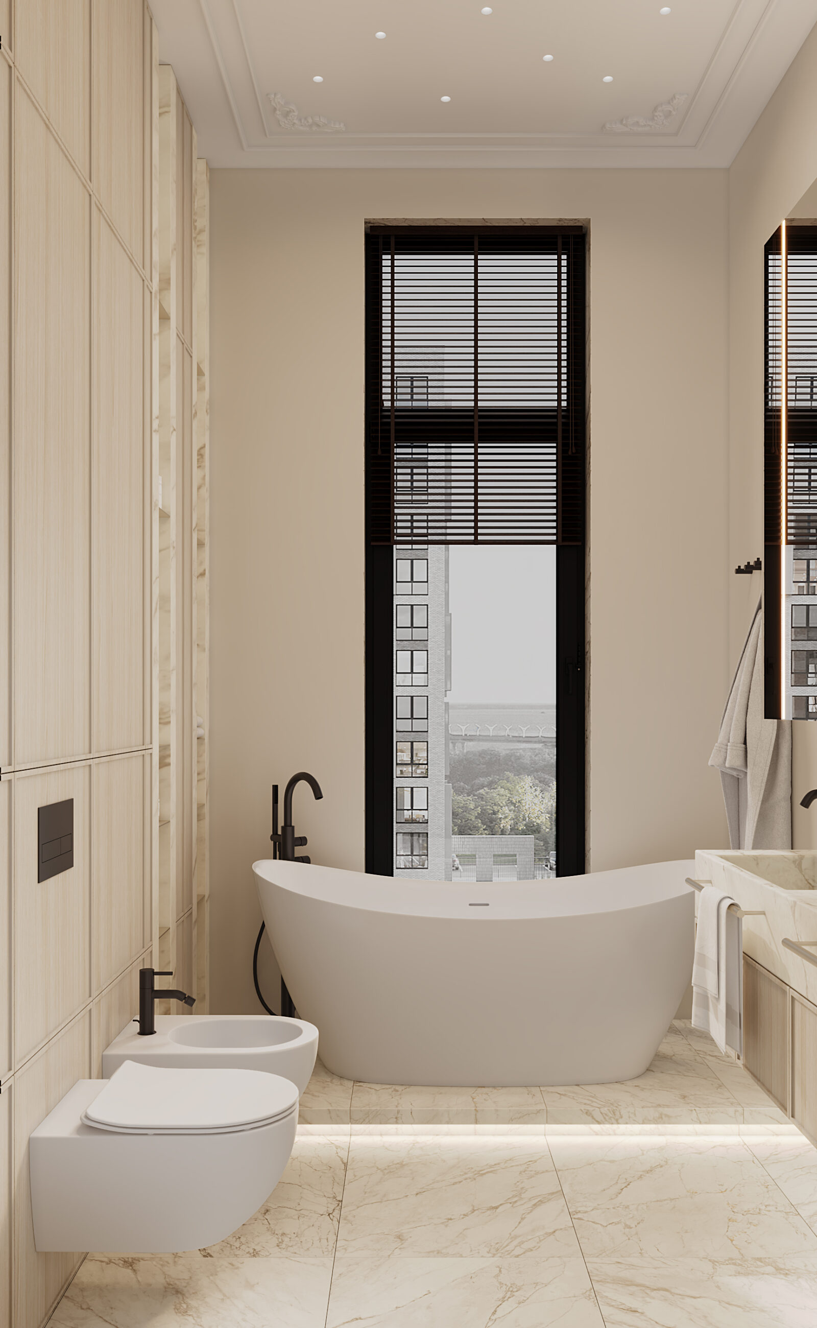West Garden, 100 м² — дизайн интерьера, квартира, Москва, фото 32